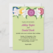 Botanisch land Boho Rozen Spring Floral Wedding Kaart (Voorkant)