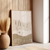 Botanisch landschap Boho Poster