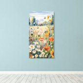 Botanisch landschap canvas afdruk (Insitu (Houten vloer))