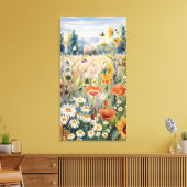 Botanisch landschap canvas afdruk (Insitu (Woonkamer))