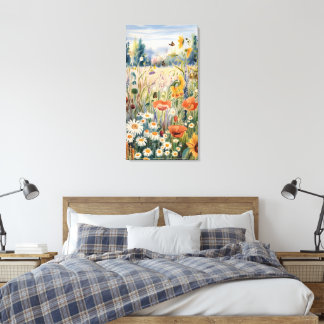 Botanisch landschap canvas afdruk