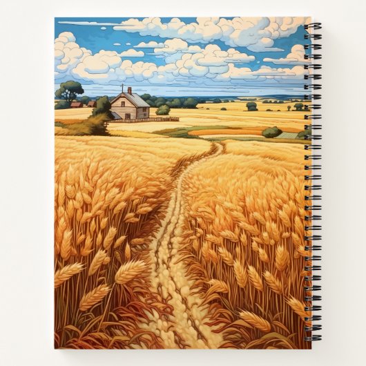  botanisch landschap compositie Notitieboek (Achterkant)