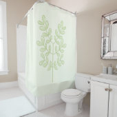 Botanisch leder douchegordijn (In situ)