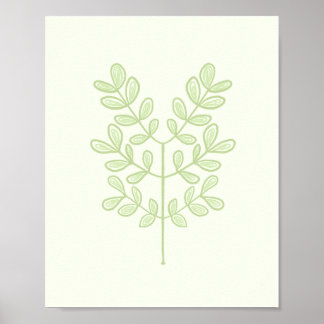 Botanisch leder poster