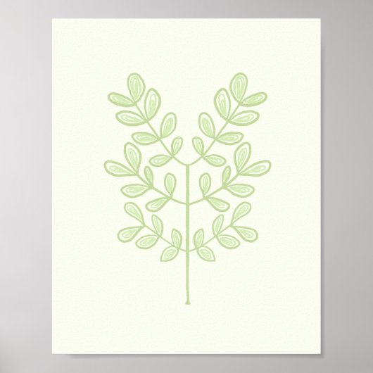 Botanisch leder poster (Voorkant)