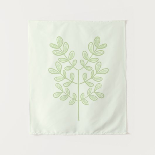 Botanisch leder wandkleed (Voorkant)