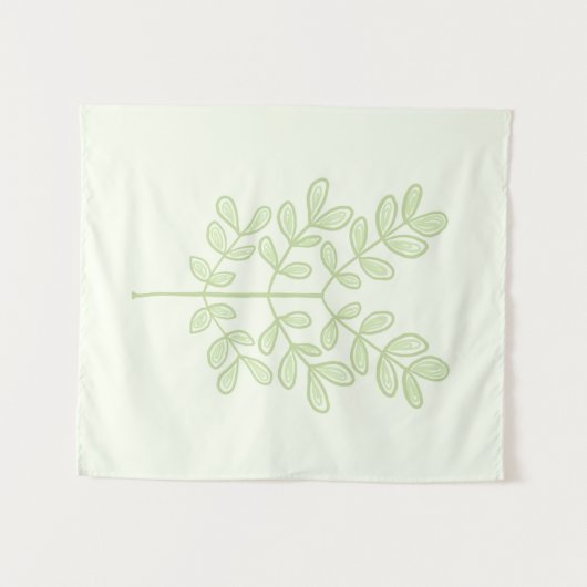 Botanisch leder wandkleed (Voorkant (horizontaal))