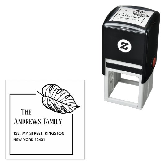 Botanisch leder zelfinktende stempel (In situ)