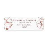 Botanisch Lente Bruiloft Retouradres Label (Voorkant)