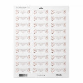 Botanisch Lente Bruiloft Retouradres Label (Full Sheet)