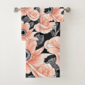 Botanisch lichtdoorlatend patroon bad handdoek (Insitu)