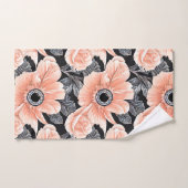 Botanisch lichtdoorlatend patroon bad handdoek (Handdoek)