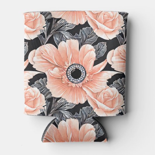 Botanisch lichtdoorlatend patroon blikjeskoeler (Voorkant)