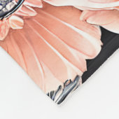 Botanisch lichtdoorlatend patroon fleece deken (Hoek)