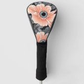 Botanisch lichtdoorlatend patroon golfheadcover (Voorkant)