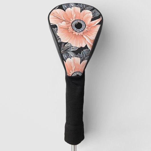 Botanisch lichtdoorlatend patroon golfheadcover (Voorkant)