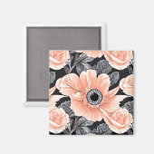 Botanisch lichtdoorlatend patroon magneet (Voorkant / Achterkant)