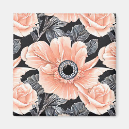 Botanisch lichtdoorlatend patroon magneet