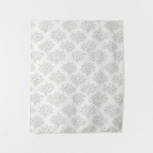 Botanisch lijnboeketpatroon wandkleed