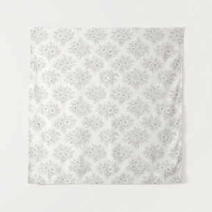 Botanisch lijnboeketpatroon wandkleed