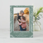 Botanisch lijst Foto Vakantie Kaarten (Staand voorkant)