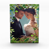 Botanisch Lijst met foto en monogram (Voorkant)