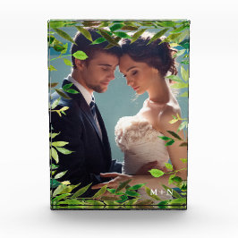 Botanisch Lijst met foto en monogram