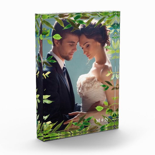 Botanisch Lijst met foto en monogram (Links)