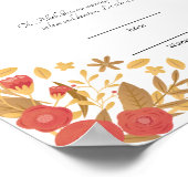 Botanisch lijst Nikkah Contract Poster (Hoek)