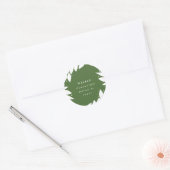 Botanisch Lijst Vakantie retour adres Stickers (Envelop)