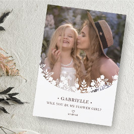 Botanisch Lijstje Bloemenmeisje Bruidsmeisje Aanzo