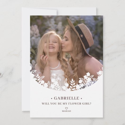 Botanisch Lijstwerk Bloemenmeisje Bruidsmeisje Aan (Voorkant)