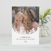 Botanisch lijstwerk bloemenmeisje bruidsmeisje huw (Staand voorkant)