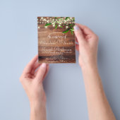Botanisch Loof Rustieke Houten Lichtslingers Bruil Flyer (Hand)