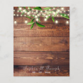 Botanisch Loof Rustieke Houten Lichtslingers Bruil Flyer (Achterkant)