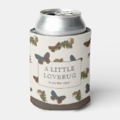  Botanisch Lovebug Baby shower Blikjeskoeler (Blikje Voorkant)