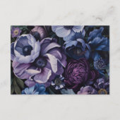 Botanisch maanlicht | Gotische Bloemen trouwkledin Informatiekaartje (Achterkant)