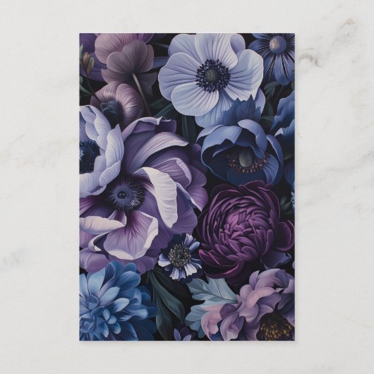 Botanisch maanlicht | Gotische bloemenaccommodatie Informatiekaartje (Achterkant)