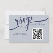 Botanisch maanlicht | Gotische bloemenbruiloft RSVP Kaartje (Voorkant)