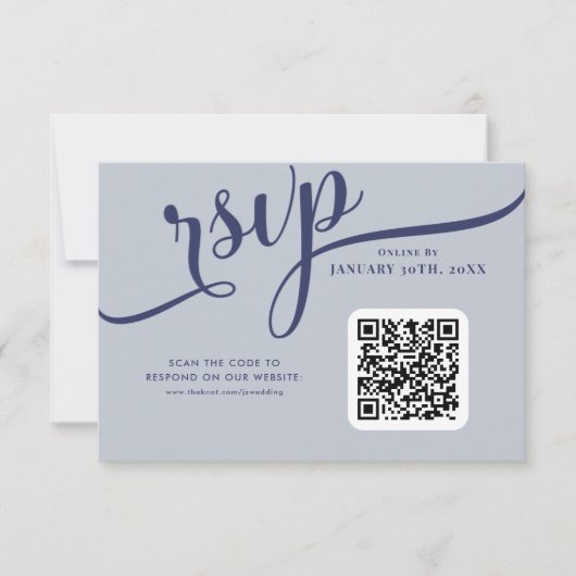 Botanisch maanlicht | Gotische bloemenbruiloft RSVP Kaartje (Voorkant)