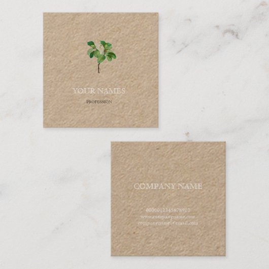 BOTANISCH "MAGNOLIA" VISITEKAARTJE VAN REDOUTÉ (Voorkant / Achterkant)