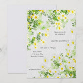 Botanisch met bladeren en witte maissoorten kaart (Voorkant / Achterkant)