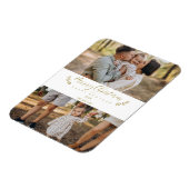 Botanisch met kerstmis aangepast fotoscript magneet (Linkerzijde)