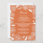 Botanisch met Wilde bloemenpoten Kaart (Achterkant)