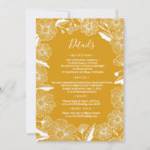 Botanisch met Wilde bloemenpoten Kaart (Achterkant)