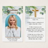 Botanisch minimaal Bladwijzer van de herfst Visitekaartje (Voorkant /achterkant)