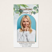 Botanisch minimaal Bladwijzer van de herfst Visitekaartje (Voorkant)