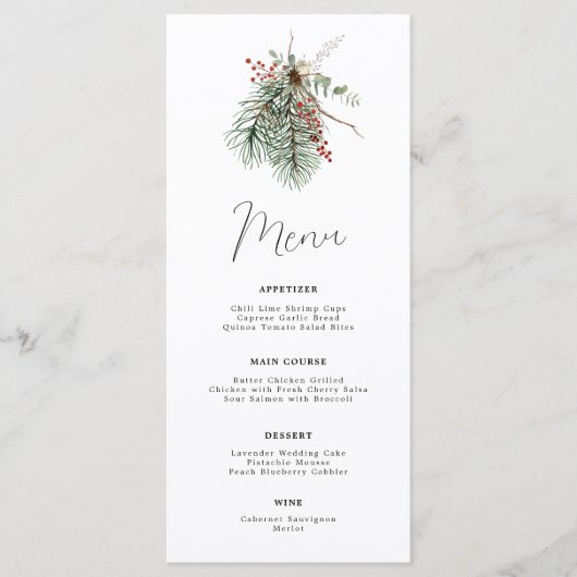 Botanisch Minimaal menu van de winter (Voorkant)