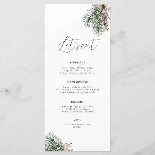 Botanisch Minimaal menu van de winter (Voorkant)