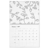 Botanisch Minimalisme | Aangepaste Wandkalender Kalender (Feb 2027)